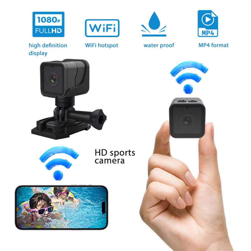WiFi Waterproof 1080P HD Sports Small Camera Portable Motorcycle Bicycle Driving Recorder High-Defin