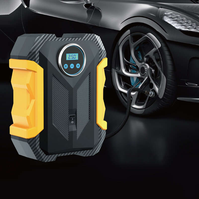 CARSUN 120W Portable Air Compressor Digital Tire Inflation Pump with LED Light Tire Pump Compressor