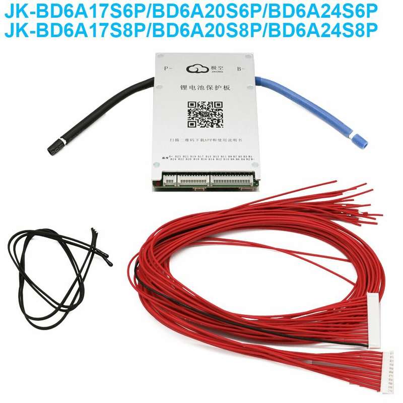 Smart BMS 1A 2A 6A Balance Current 8S 17S 20S 24S JK BMS CAN 60A 80A 100A 150A 200A 600A Lifepo4 Li-