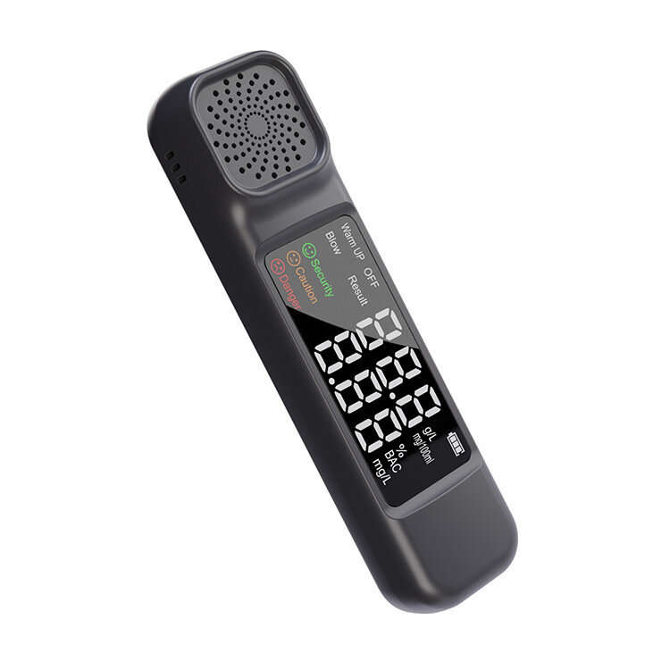 MH-665 Portable Non-Contact Air Blowing Alcohol Tester Breathalyzer LED Display Type-C Rechargeable