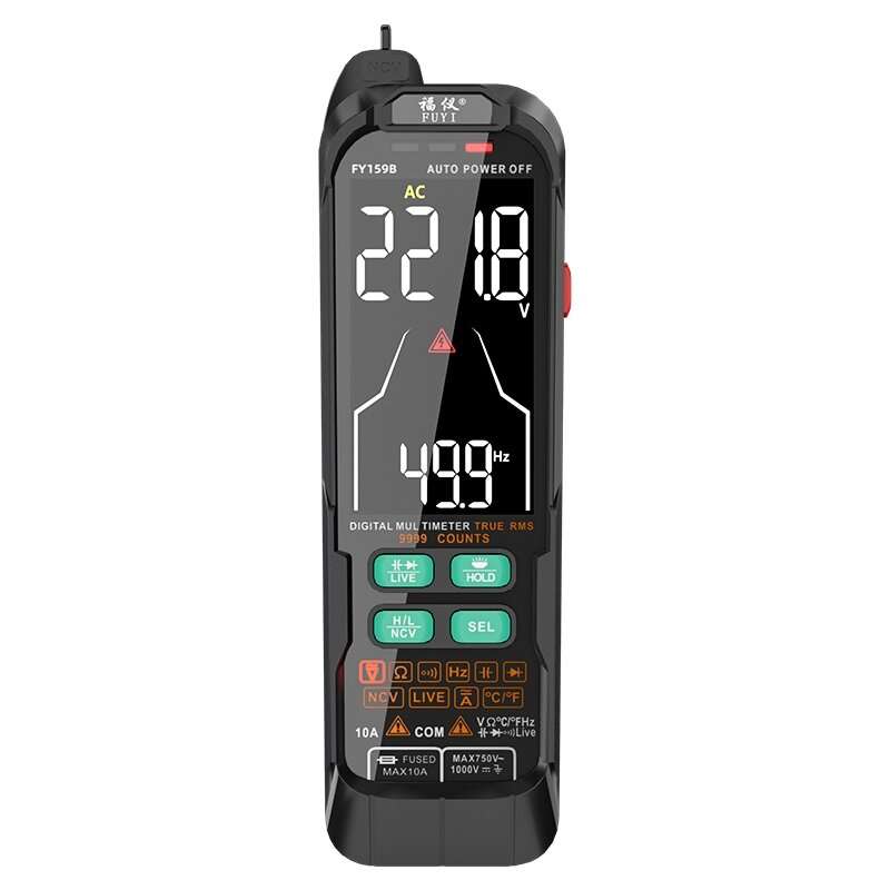 FUYI Smart Anti Burning Digital Multimeter AC/DC Voltage Color Screen NCV True RMS Automatic Measure