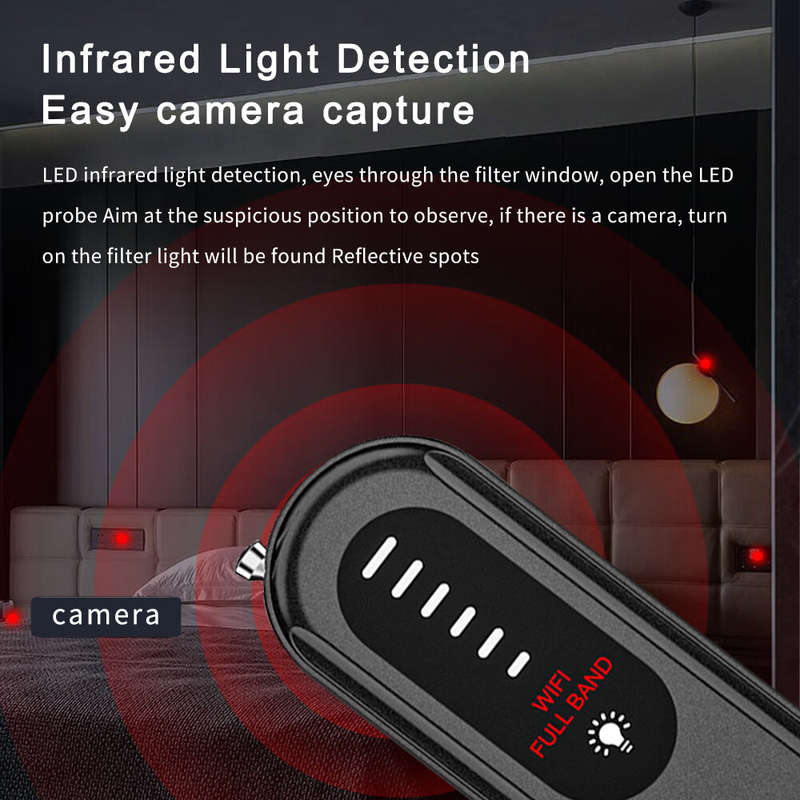 T01 Camera Detectors Wireless WiFi Full Band Signal Detection Anti-photo Camera Device for Car Indoo