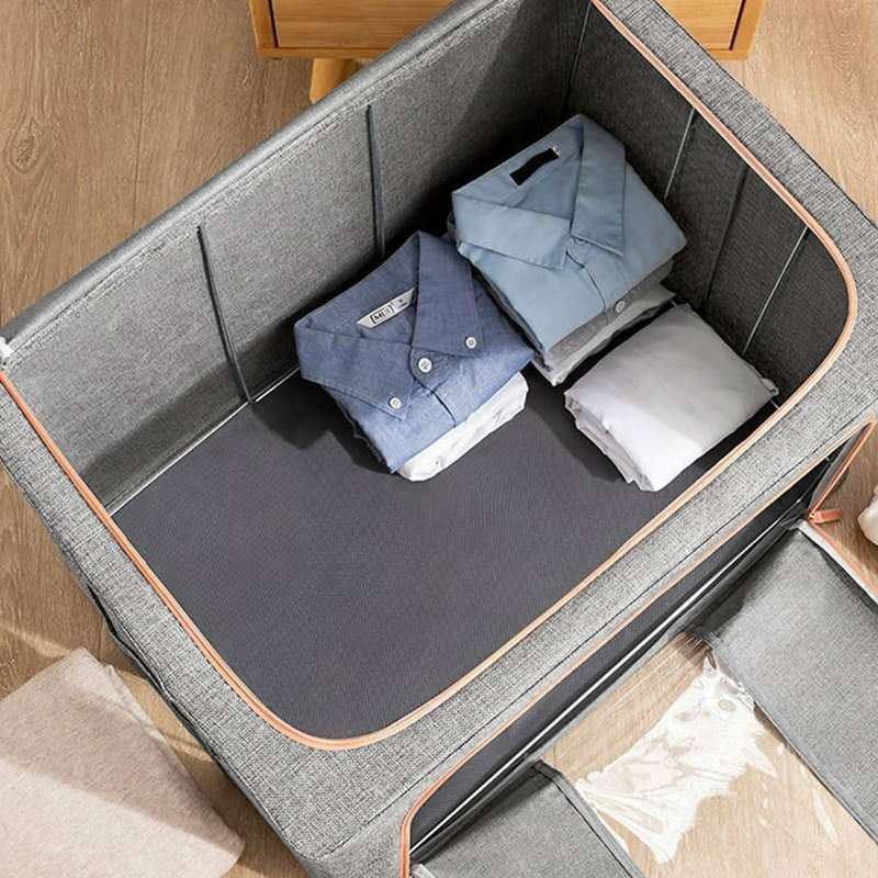 HONEIER 66L Storage Bags Clothes Organizer Storage Containers with Durable Handles Thick Fabric for
