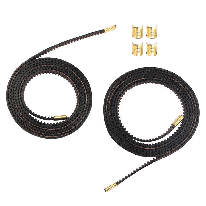 Ender-3 v2 Gates 2GT-6mm X-axis + Y-axis Belt Rubber Cotter Open Gear Timing Belt for 3D Printer Acc