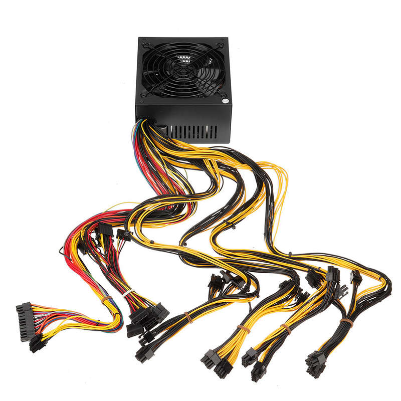 2000W Miner Graphics Card Power Supply For Mining 180~240V 80Plus Platinum Certified Atx Psu