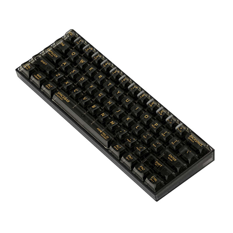 New Anne Pro 2D RGB 60% Mini Mechanical Gaming Keyboard 61 Keys Hot-Swappable bluetooth 5.0 Type-C R