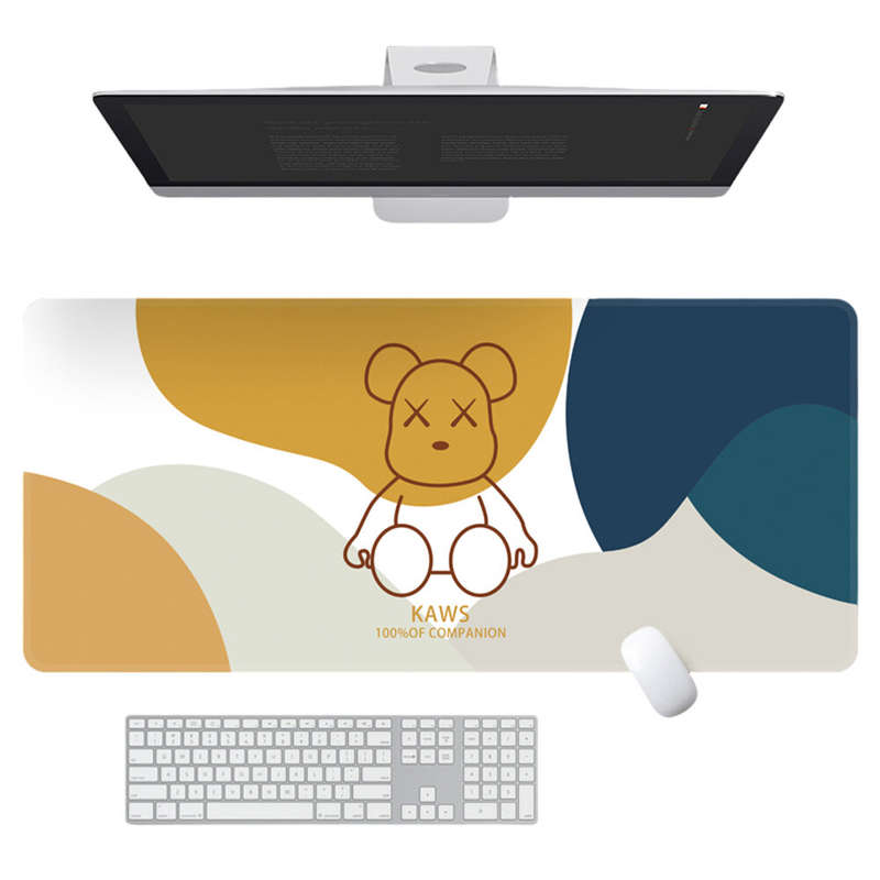 KAWS Extra Large Mouse Pad Gaming Keyboard Pad Anti-slip Rubber Lockrand Desktop Mat for Home Office