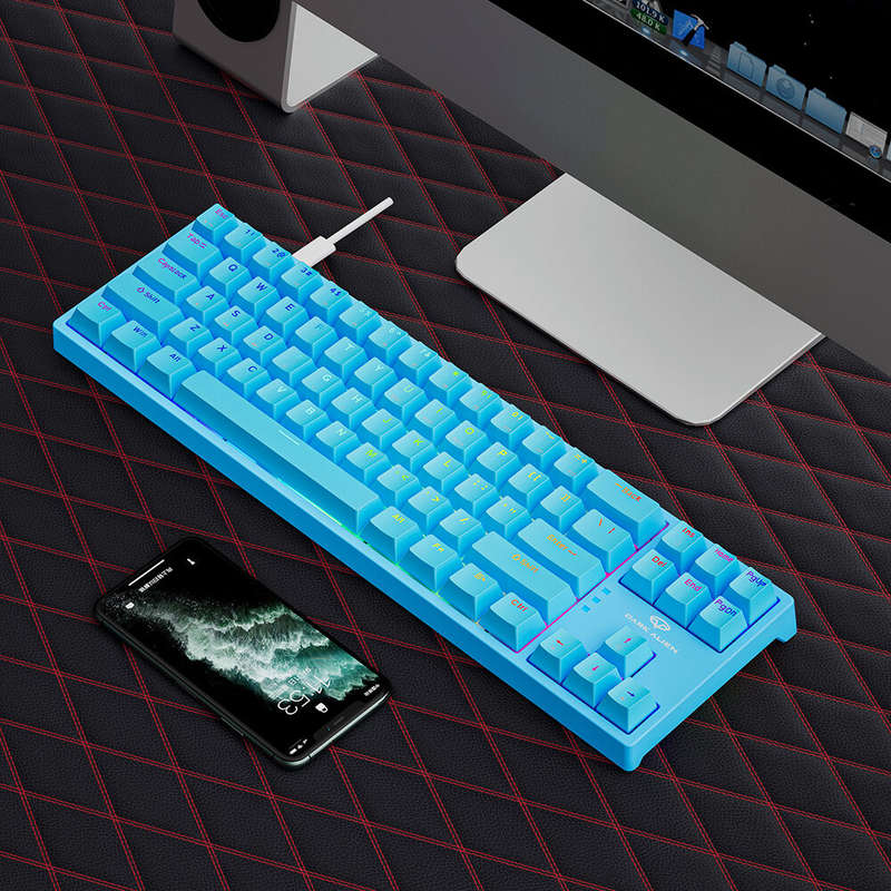 DarkAlien K710 Mechanical Gaming Keyboard 71 Keys Blue/Red Switch Hot Swappable RGB Backlit Detachab