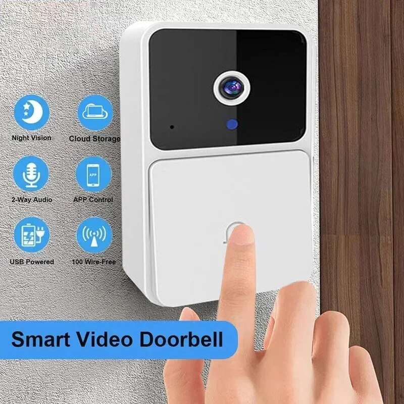 WIFI Video Doorbell Door Camera Wireless Night Vision Smart Home Security HD Door Bell Two Way Inter