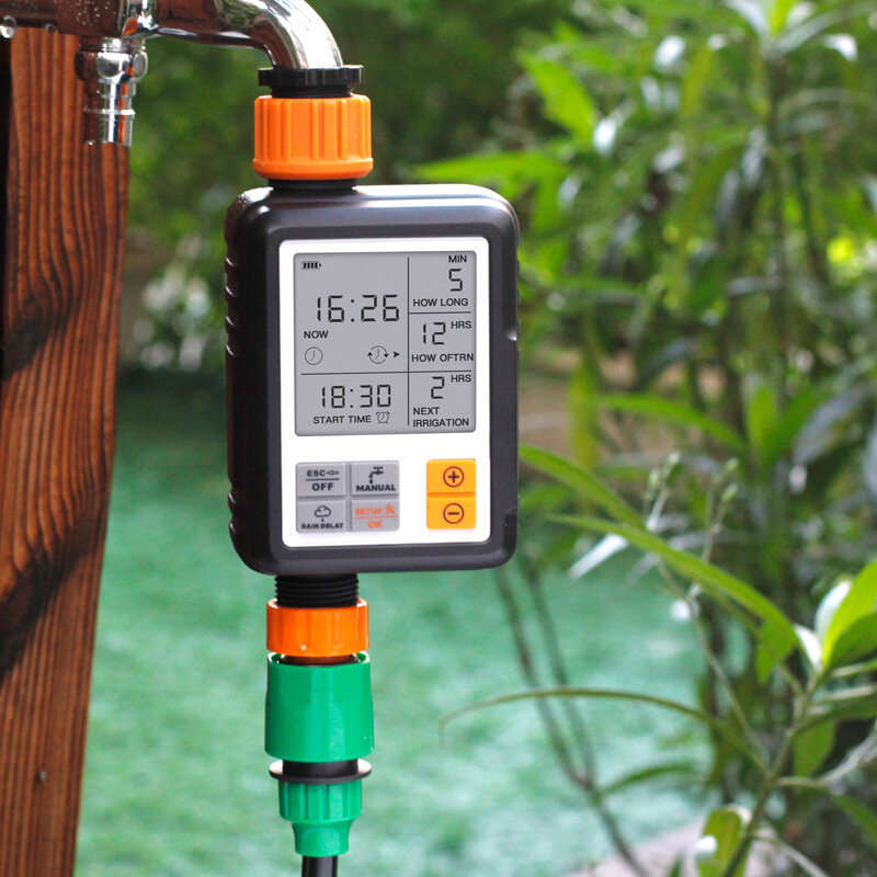 AGSIVO Sprinkler Timer Programmable Water Timer With Rain Delay for Garden Hose Automatic Watering S