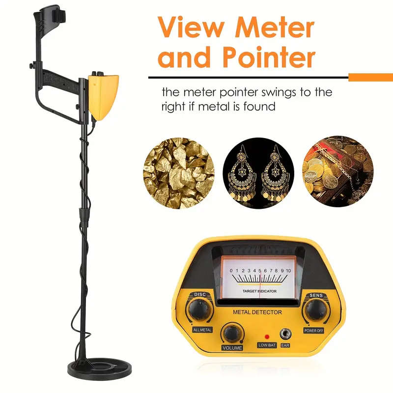 MD5090 Underground Gold Metal Detector Finder Objects Buried Search Treasure Hunting Material Check