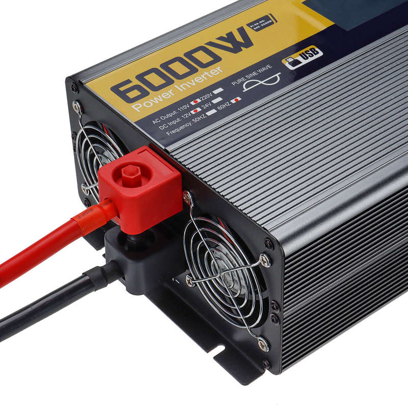 Excellway 1000W/2000W/3000W/4000W/6000W(Peak) Car Power Inverter 110V 60Hz DC 12V/24V Converter with