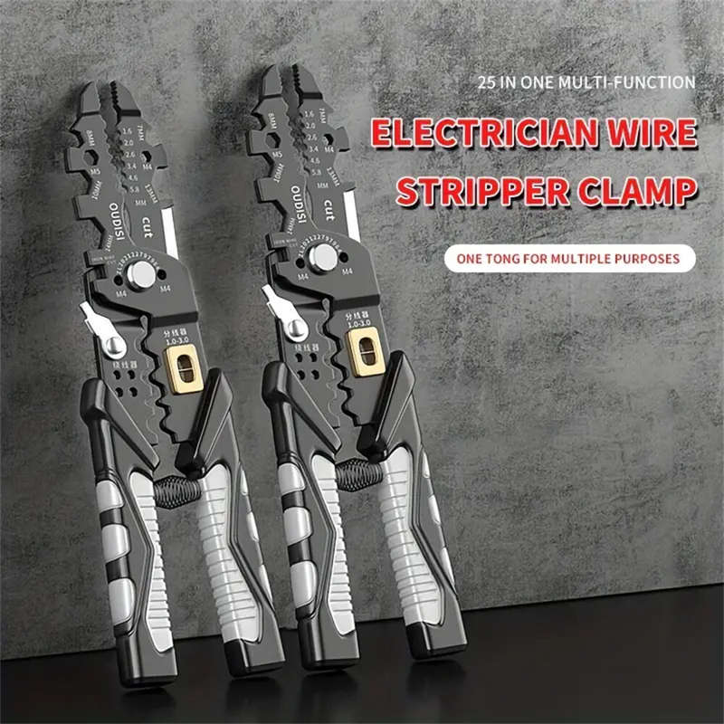 Multifunctional Wire Strippers Electrician Crimping Wire Stripping Pliers Hardware Tools Universal W
