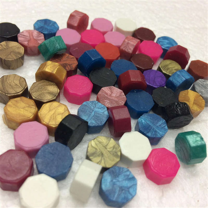 35Pcs Colorful Sealing Wax Beads Wax Seal Stamp Wedding Decor Supplies Invitation Stationer - Colorf