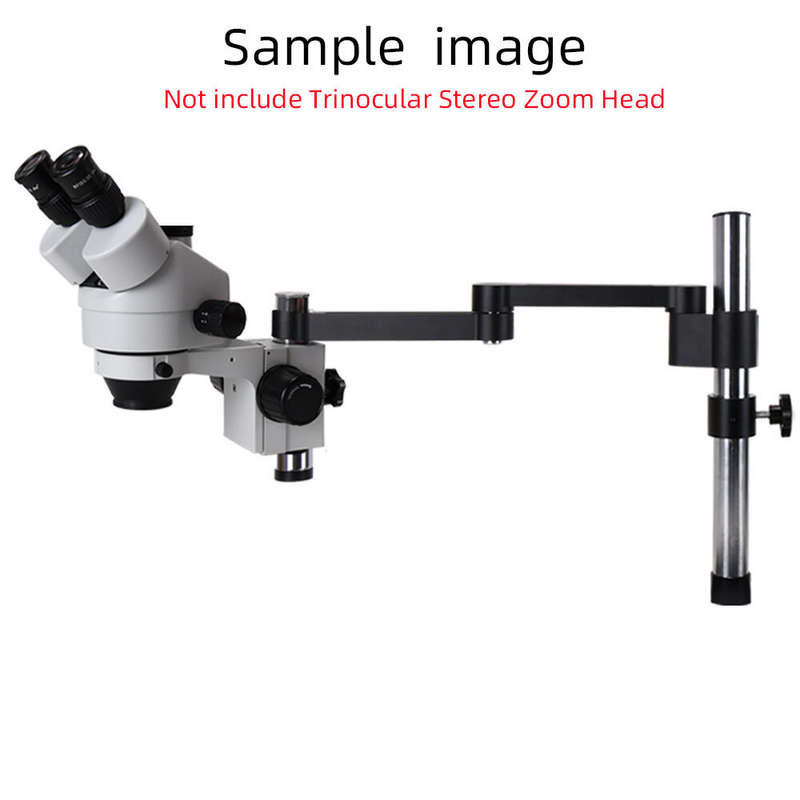 HAYEAR Articulating Arm Clamp Microscope Bracket 76mm 50mm Focusing Holder For Stereo Microscope Mon