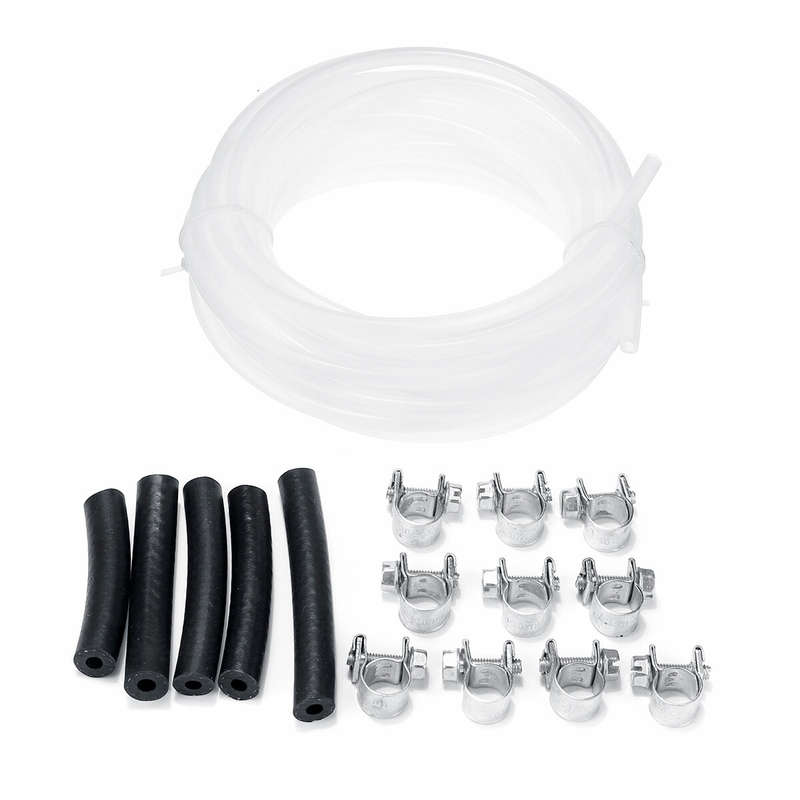 3mm 5M Fuel Pipe Line Hose Clip Kit Rubber+Metal For Eberspacher Heater Fuel Tank