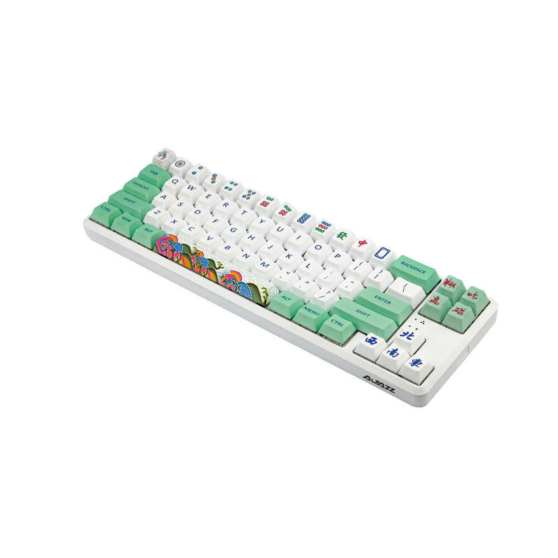 128 Keys Mahjong Keycap Set Cherry Profile PBT Sublimation Keycaps for Mechanical Keyboard