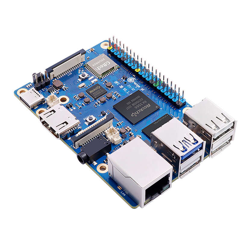 Orange Pi 3B 4GB/8GB RAM Rockchip RK3566 Mini PC Quad-Core 64-bit WiFi+BLE Gigabit Run Android Linux