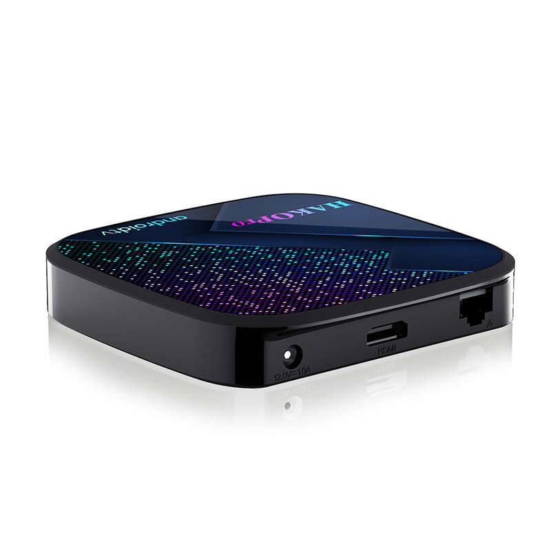 HAKO Pro Android 11 TV Box Google Netflix Certified 4G+32GB Amlogic S905Y4 2.4G/5G Dual Band WiFi Su