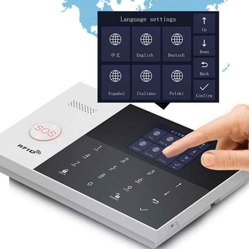 PGST PG-105 Tuya Smart GSM Wifi Alarm System for Home Wireless Security Alarm House Smart Life App C