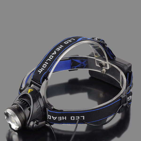 BIKIGHT 568D 650LM LED HeadLamp Waterproof 3 Modes Telescopic Zoom Rechargeable Running Camping Cycl