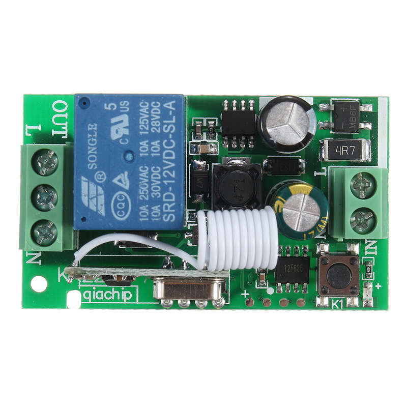 3PCS 315MHz 220V 10A 1CH Channel Wireless Relay Remote Control Switch Receiver
