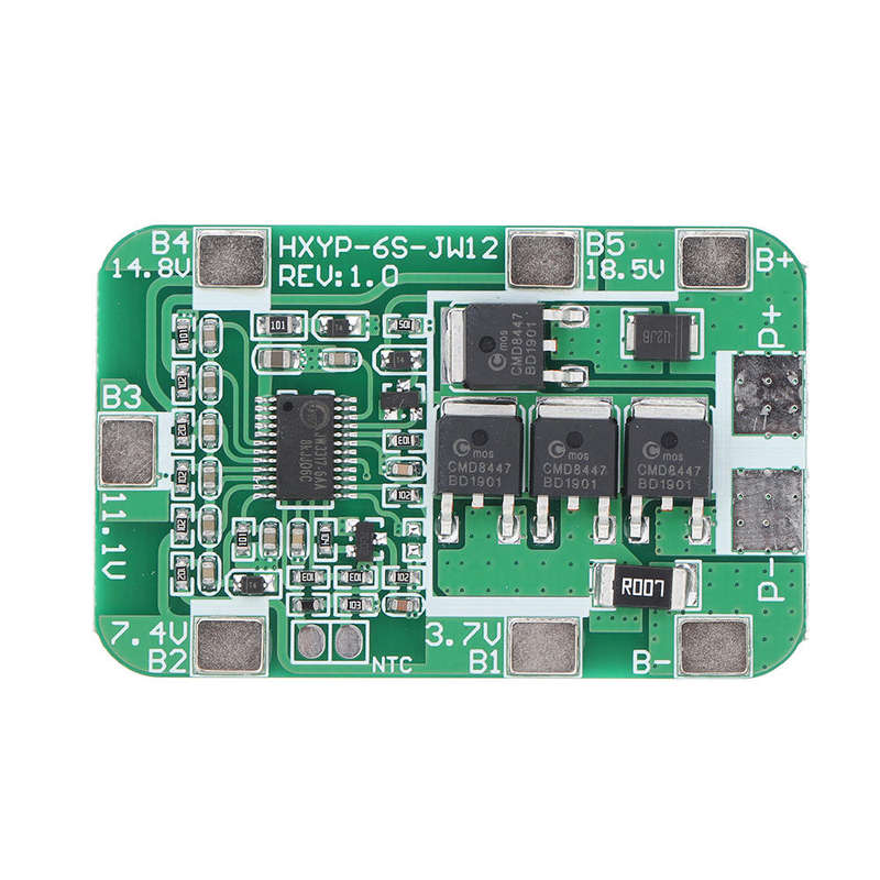 6S 14A 22.2V 18650 Battery Protection Board for 18650 Li-ion Lithium Battery Cell Charger Protect Mo