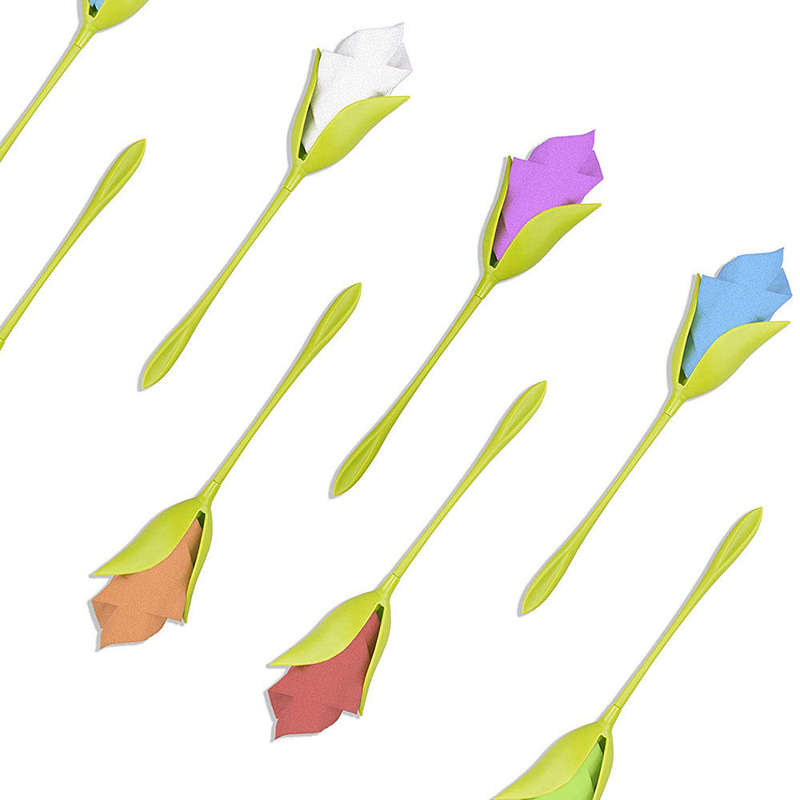Creative Plastic Bloom Napkin Holder Blooming Flower Buds Serviette Twist Holder Tissue Holder for T