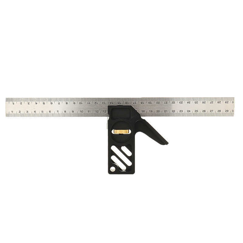 ENJOYWOOD Adjustable 300mm Aluminum Alloy Combination Square 45 90 Degree Angle Scriber Steel Ruler
