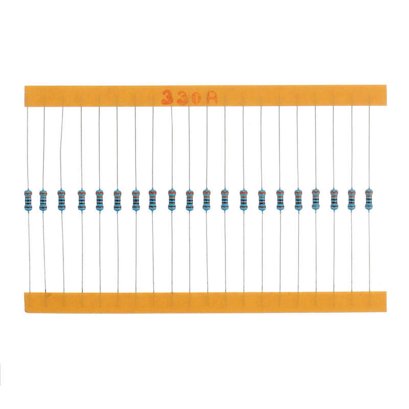 2600pcs 130 Values 1/4W 0.25W 1% Metal Film Resistors Assorted Pack Kit Set Lot Resistors Assortment