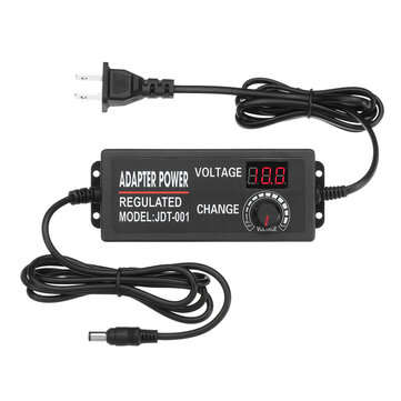 Excellway 9-24V 3A 72W AC/DC Adapter Switching Power Supply Regulated Power Adapter Supply Display