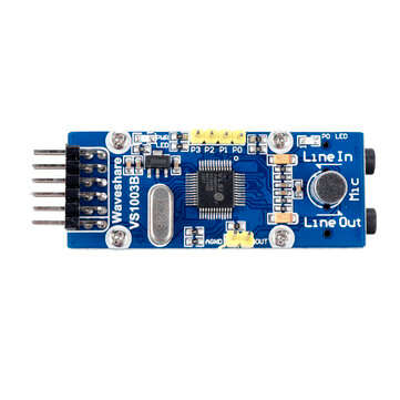 Waveshare VS1003B VS1003 MP3 Decoder Board WMA/WAV Audio Decoder Module