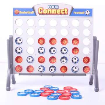 Football & Basketball Three-dimensional Chess Parent-child Interaction Educational Ch... (NUMBER: A)