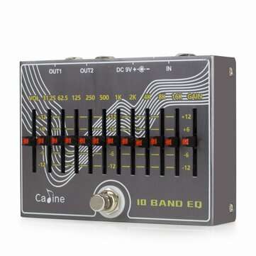 Caline CP-81 10 Band EQ Guitar Effect Pedal with Volume/Gain