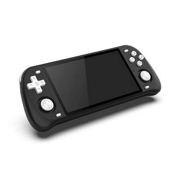 Powkiddy Rgb10 Max 2 64gb 12000 Games Handhled Game Console Rk3266 Linux Emuelcc 4... (color: Black)