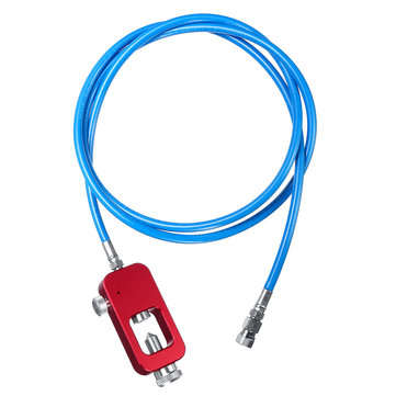HPA tank fill Adapter Scuba Fill Station with 72" 182cm Blue High Pressure Whip