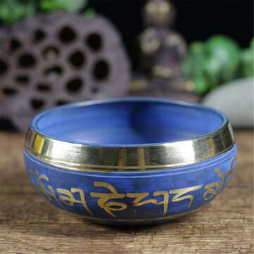 9.5cm Buddhism Tibetan Meditation Yoga Singing Bowl Mallet Nepal Chakra Healing