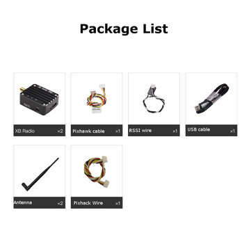 CUAV XB PRO Radio Telemetry Combo 908-928MHz -110dBm 200Kbps Air & Ground Station Standard Set for P