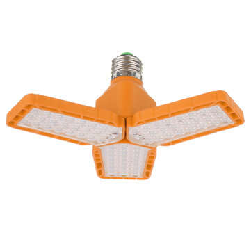 Folding 72 LEDs Trefoil Light Outdoor Camping Tent Lamp Household Garage Light B... (COLOR.: ORANGE)