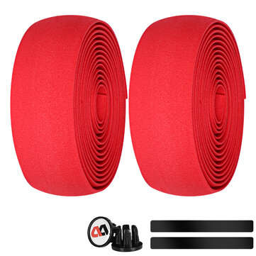 WEST BIKING Bike Handlebar Tape EVA Cycling Handle Belts Nonslip Soft Road Bike Hand... (COLOR: RED)