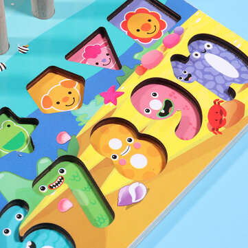 5 in 1 Math Toys Desktop Fishing Game Early Learning Educational Puzzle Toys Alphabet and Number Puz