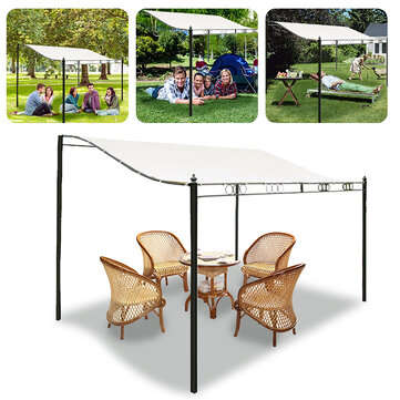 Rectangle Tent Sunshade Waterproof Sun Shade Canopy Outdoor Garden Terrace Cover Top Sh... (SIZE: L)