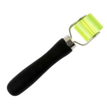 Car Sound Insulation Construction Tools Black Wooden Handle Yellow Silicon Roller