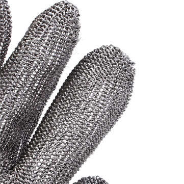 Safety Cut Stab Resistant Stainless Steel Metal Mesh Gloves Grade 5