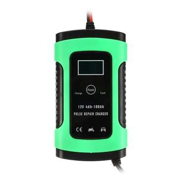 Enusic 12V 6A Pulse Repair LCD Battery Charger For Car Motorcycle Lead Acid Battery Agm Gel Wet