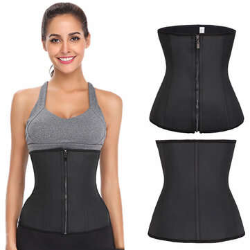 Plus Size Women Waist Trainer Postpartum Recoverys Belly Belt Zip Front Shapewear (SIZE: 5XL)