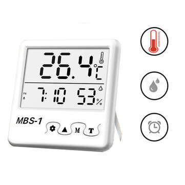 Digital Large Screen Weather Station Indoor Room Hygrometer Thermometer Clock