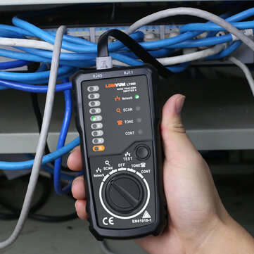LOMVUM Wire Tracker RJ45 RJ11 Cable Detector Line Finder for Ethernet LAN Network Cable /Telephone W