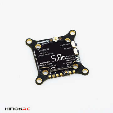 HIFION RC TANSO V2 Racing 5.8GHz VTX 40CH 0/25/200/400/800/1000mW Switchable FPV Transmitter VTX ant