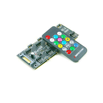 4PIN ARGB 5V 3-pin 7-bit 2-in-1 Controller Cooling with Remote Control for CPU FAN Cooling Control